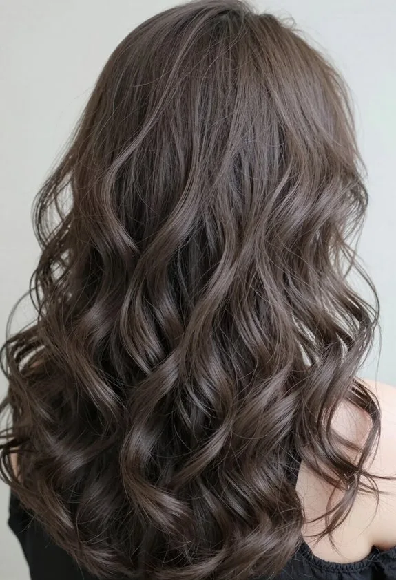 curly ash brown elegance