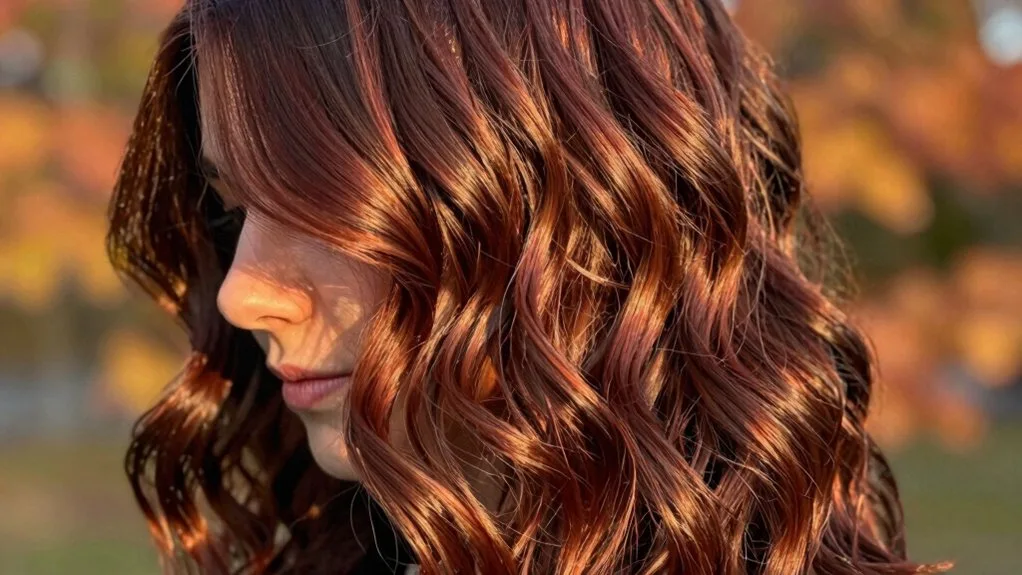 deep auburn hair transformation