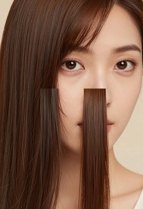 digital brown hair simulations