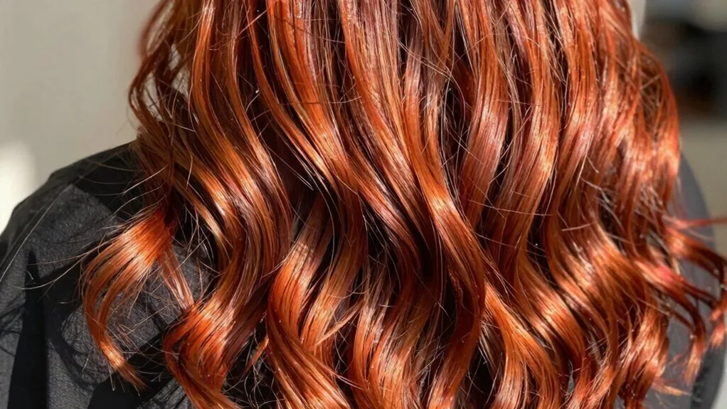 dimensional auburn copper hairstyle