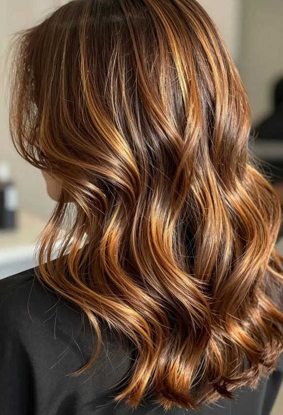 dimensional brown hair highlights