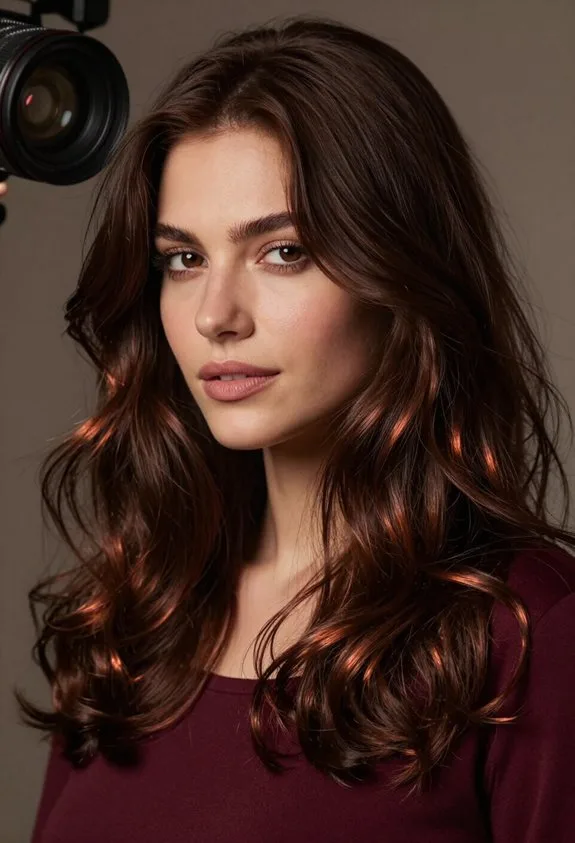 dimensional chocolate cherry highlights