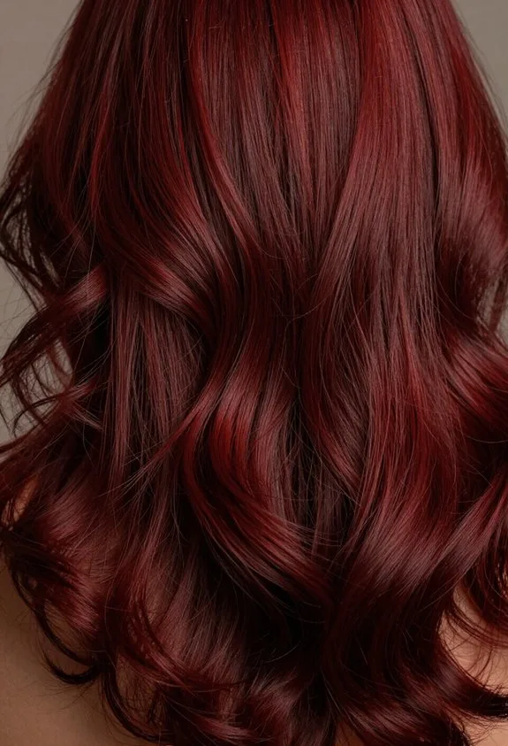 dimensional deep red color