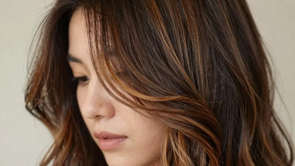 dimensional face framing highlights technique