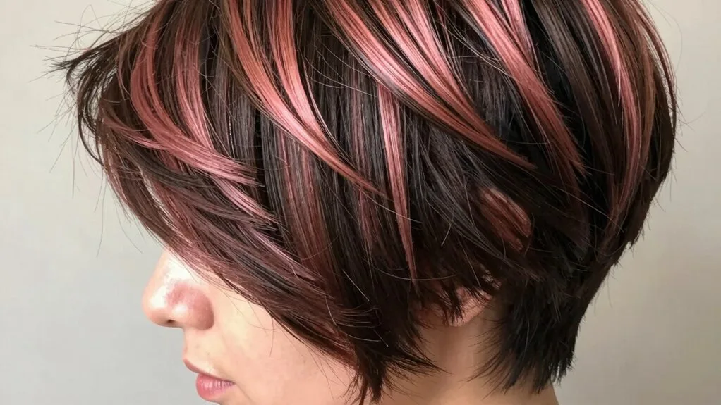 dimensional rose gold brunette