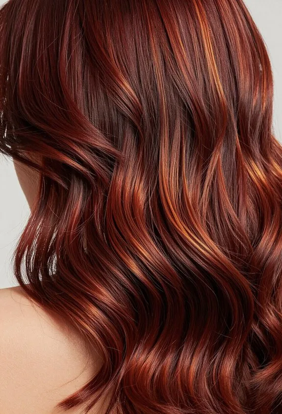 dimensional russet face framing highlights