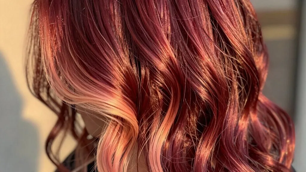 dimensional sunset hair color