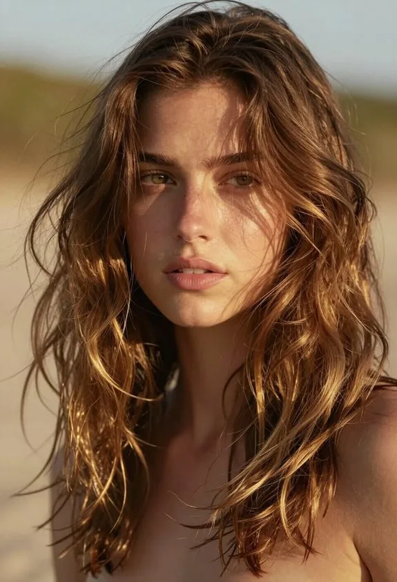 effortless beachy wave hairstyle