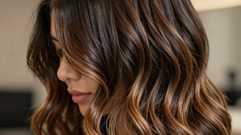 effortless face framing highlights technique