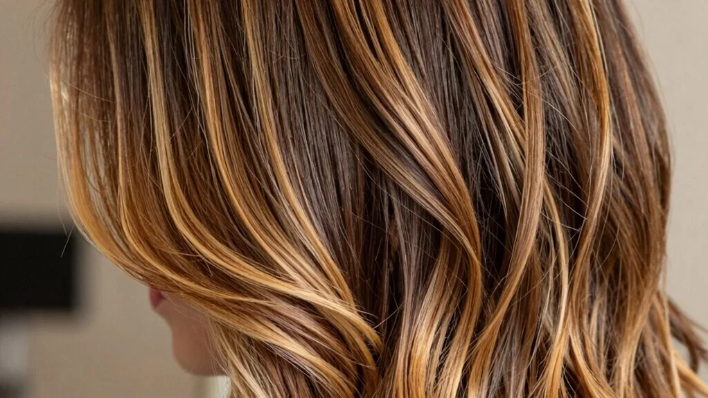 effortless golden bronde highlights