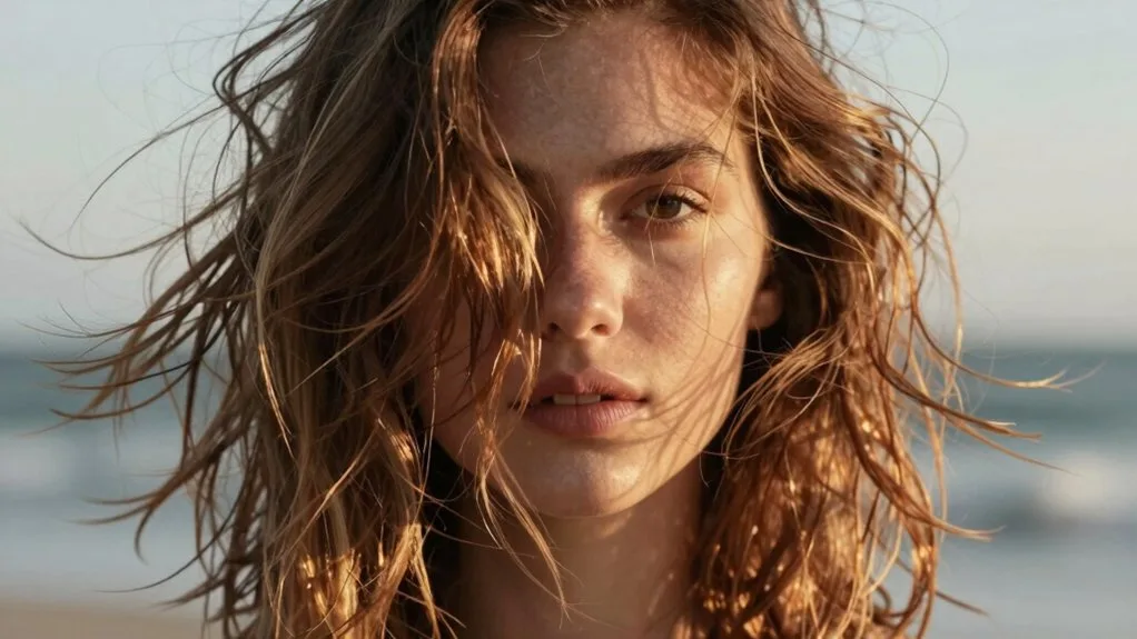 effortless sun kissed brunette hair