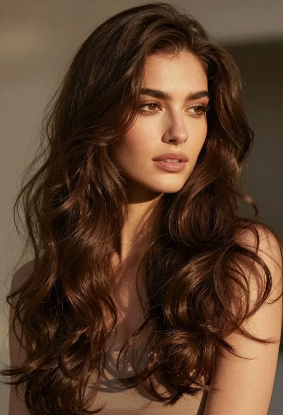 effortless textured brown waves