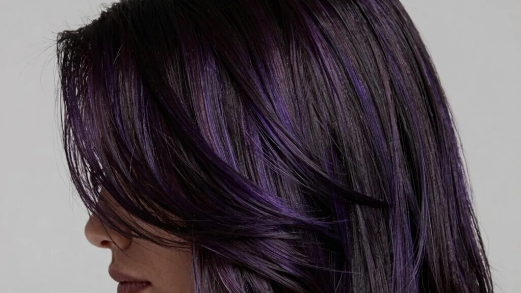 elegant deep purple layers