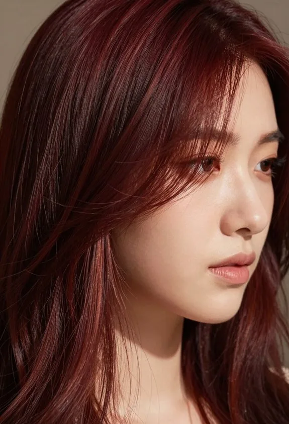 elegant maroon for fair skin