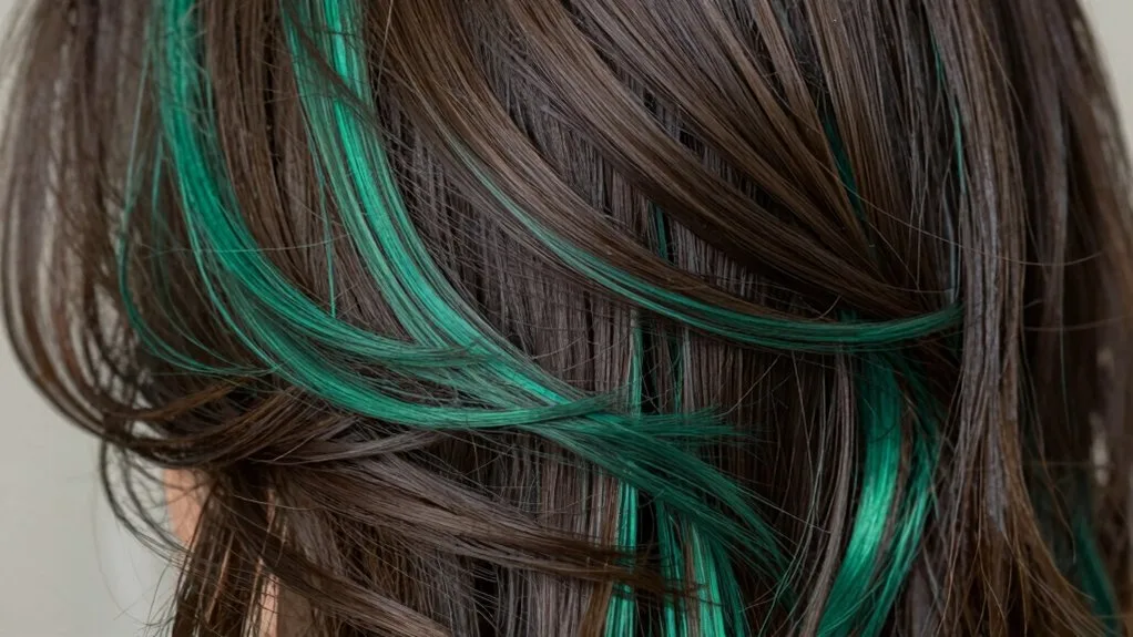 emerald green peekaboo elegance