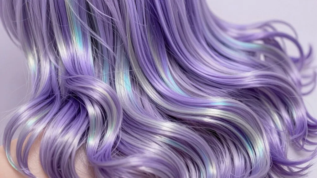 ethereal lavender silver ombre
