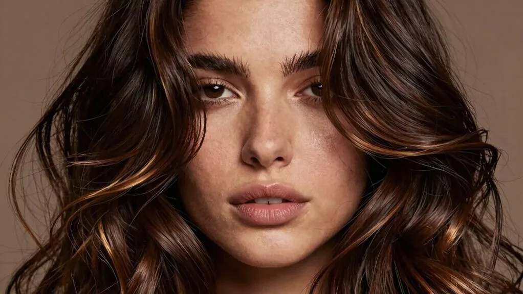 flattering face framing hair color