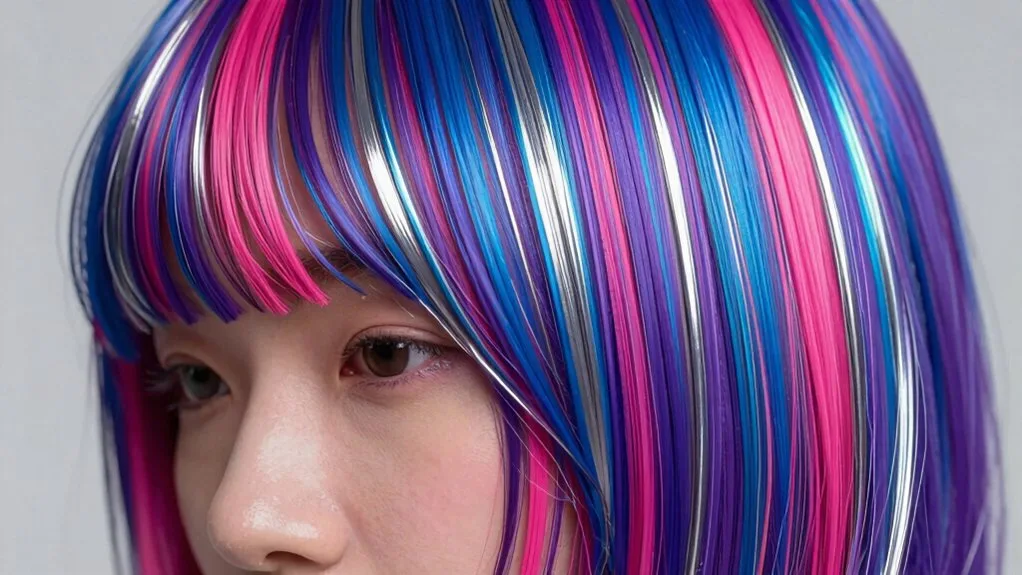 futuristic metallic hair trends