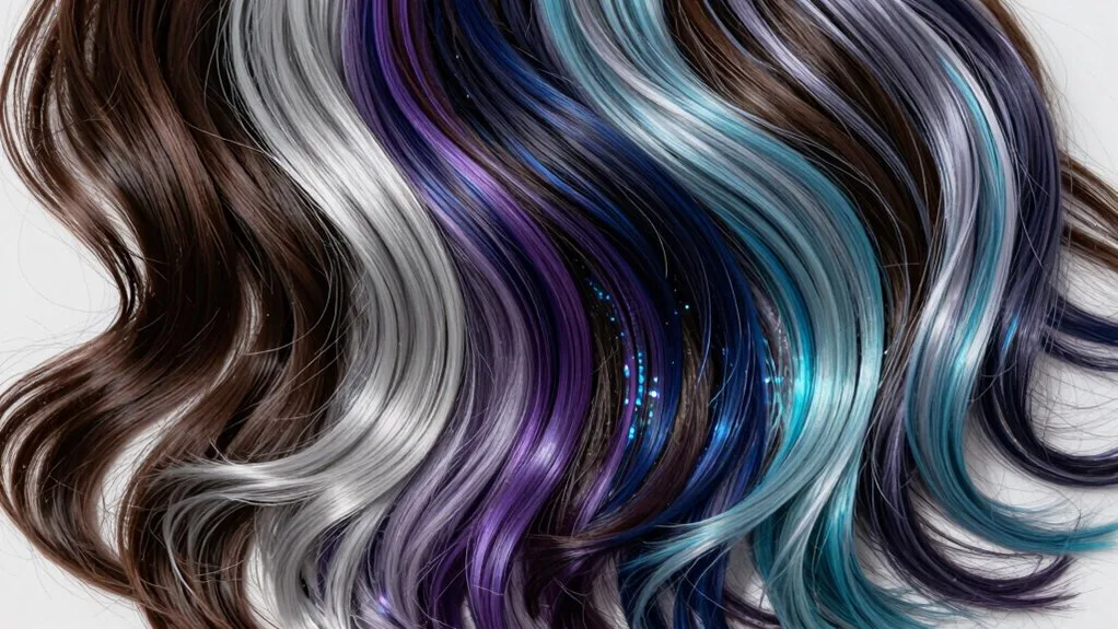 galaxy inspired peekaboo layering