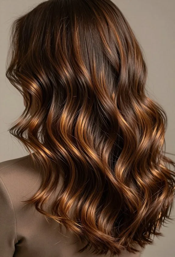 glossy brown hair maintenance