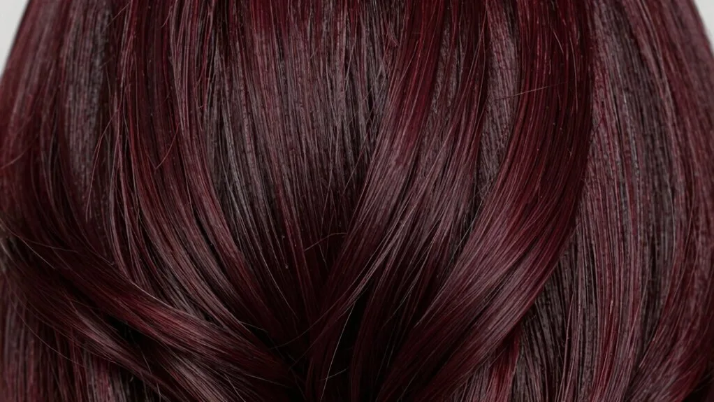 glossy cool burgundy finish