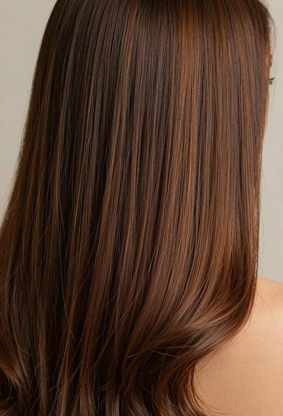 glossy straight polished hairstyles