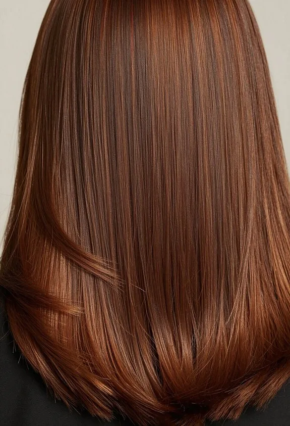 glossy uniform brown color