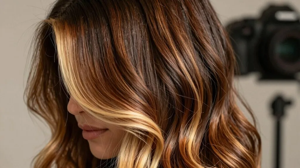 golden balayage for warmth
