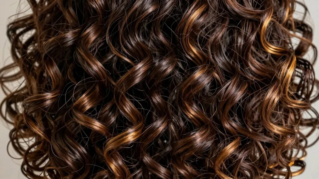 golden espresso curly hair