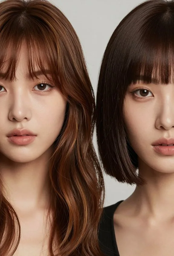 haircuts enhance brown shades