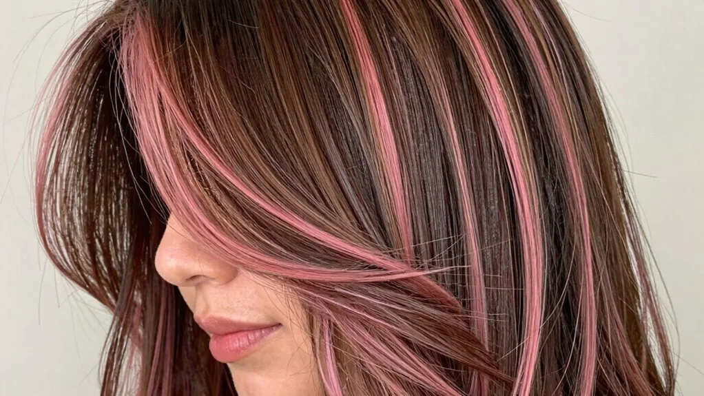 harmonious pink brunette blend