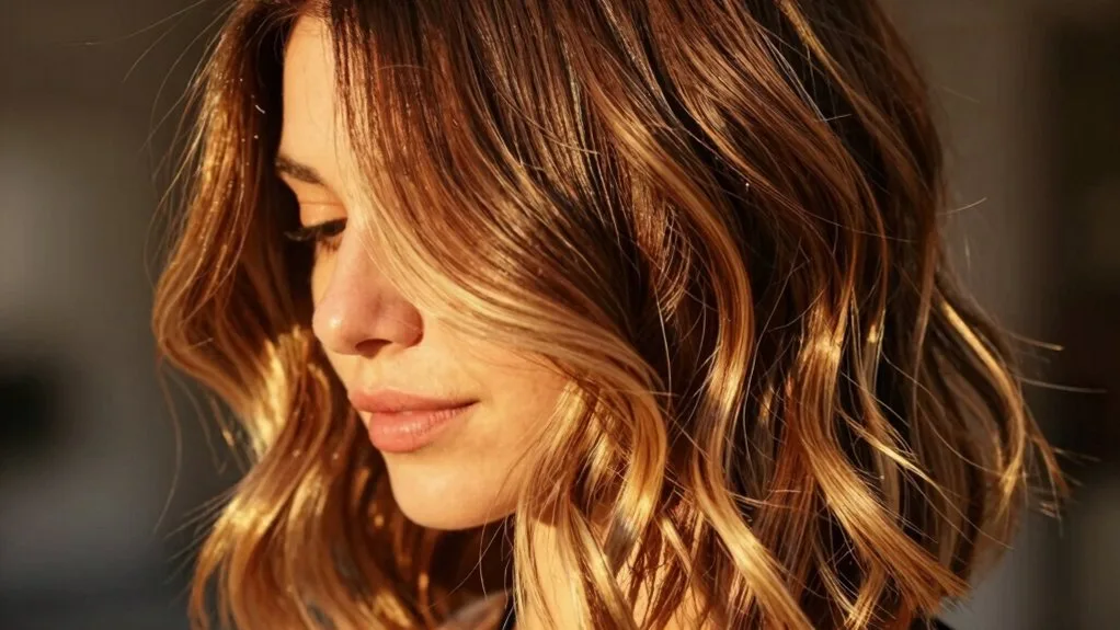 honey blonde balayage technique