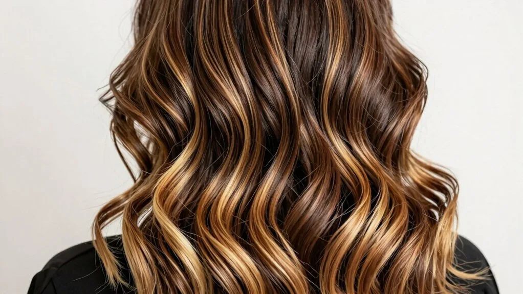 honey blonde peekaboo highlights