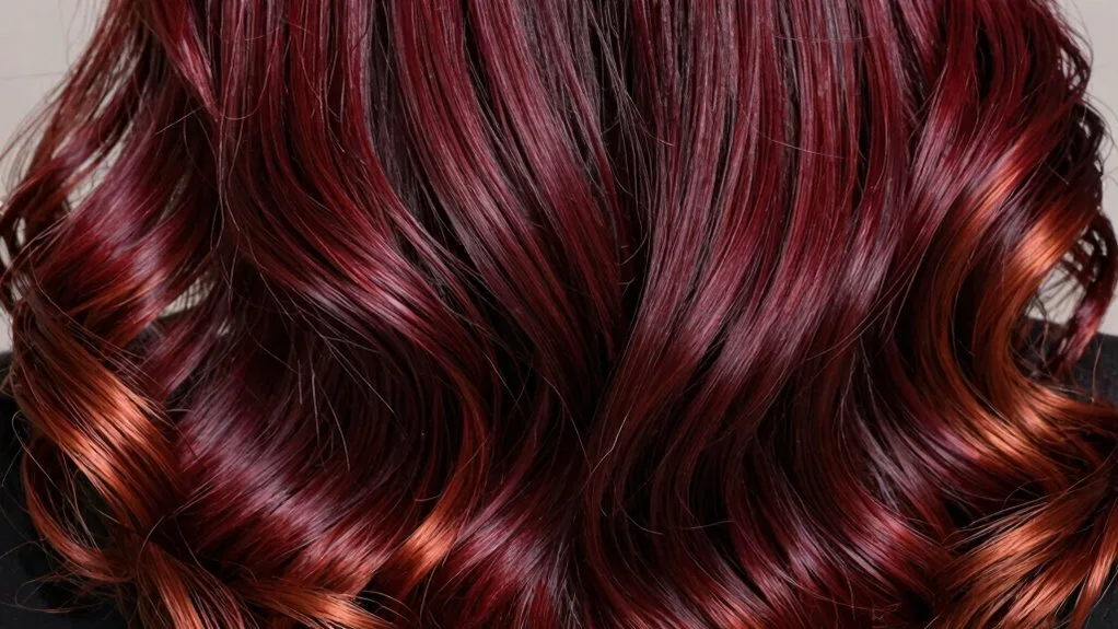 jewel toned dimensional hair color