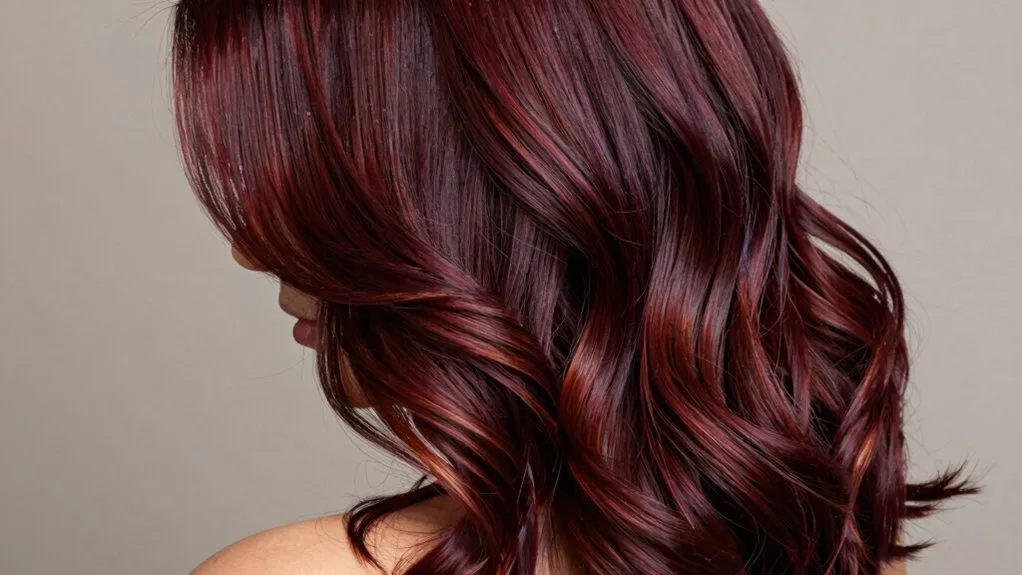 jewel toned winter hair blend
