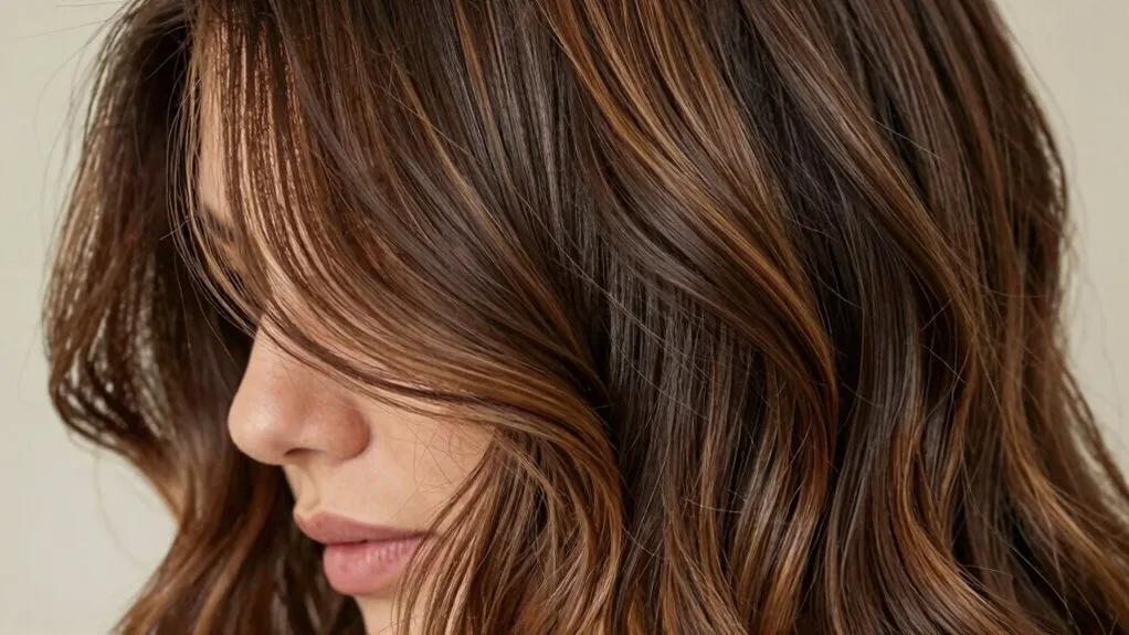 low contrast balayage for brunettes