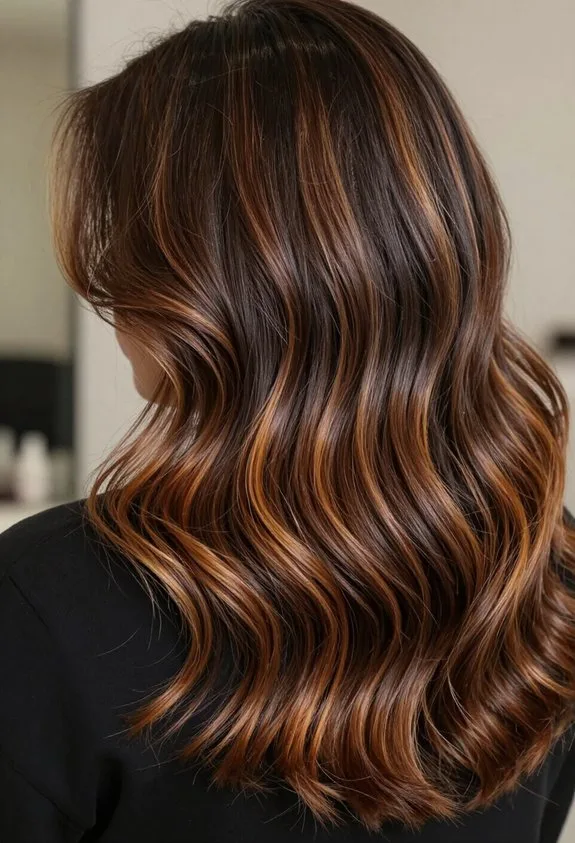 low maintenance espresso balayage