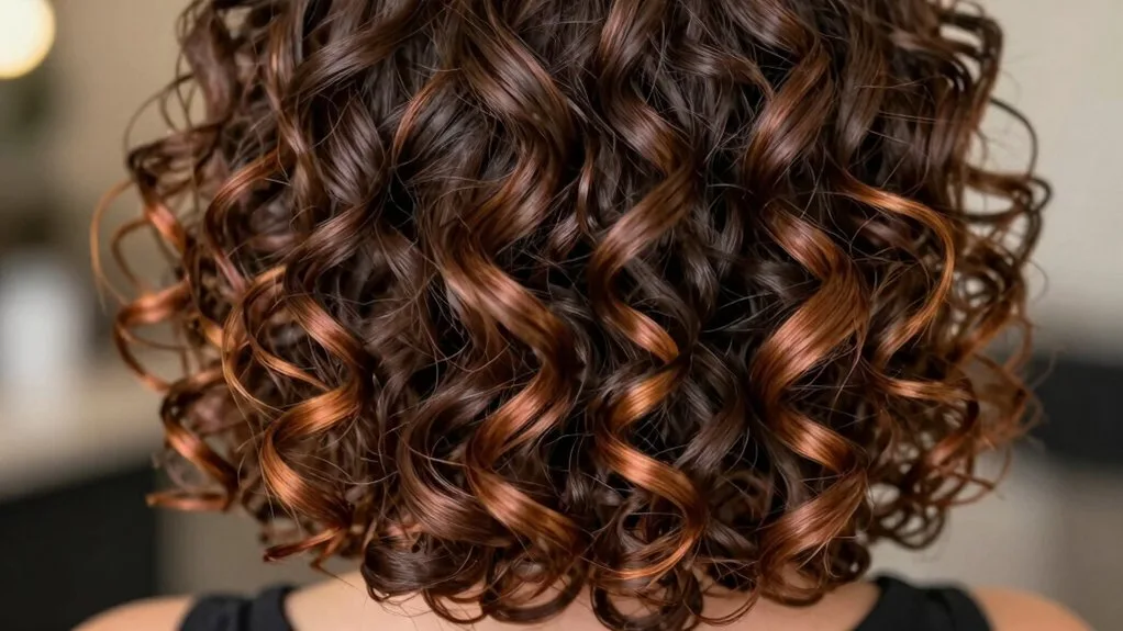luminous bronze copper curl transformation