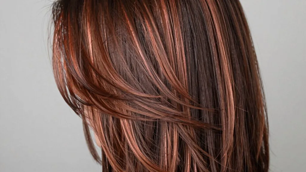 luminous copper peekaboo highlights