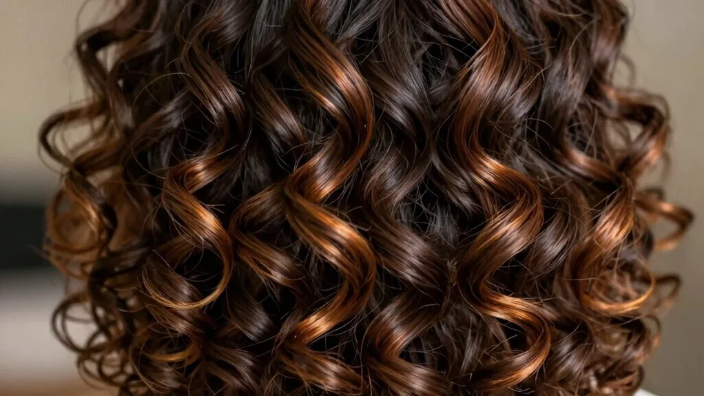 luminous dark maple curls