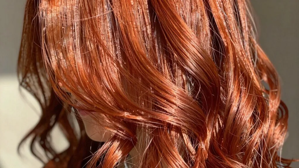 luminous warm copper vibrancy