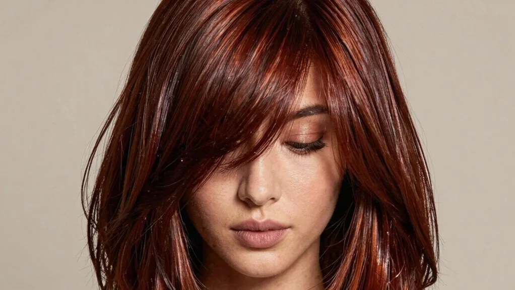luxe mahogany brunette color