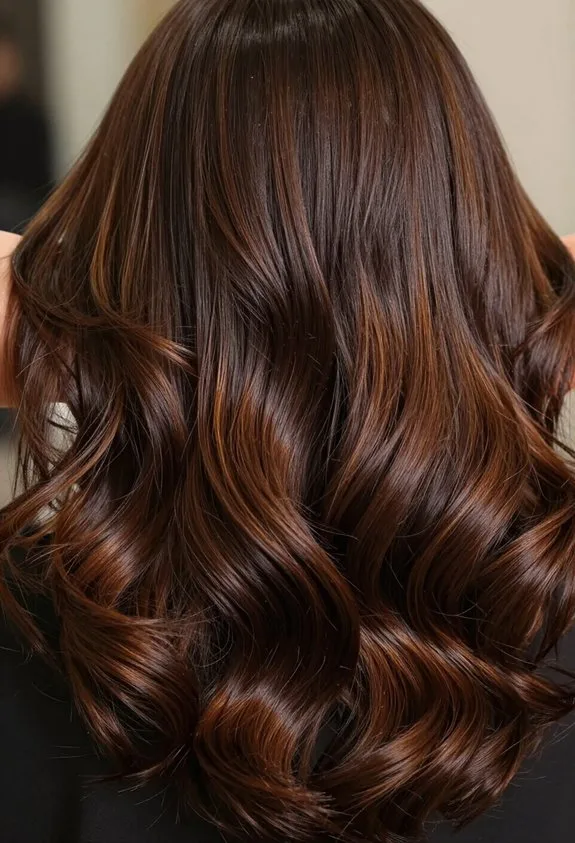 luxurious glossy fudgy brown