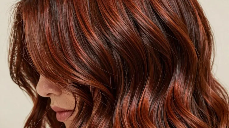 luxurious mahogany hair tones