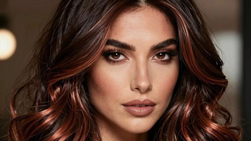 mahogany highlights for brightness