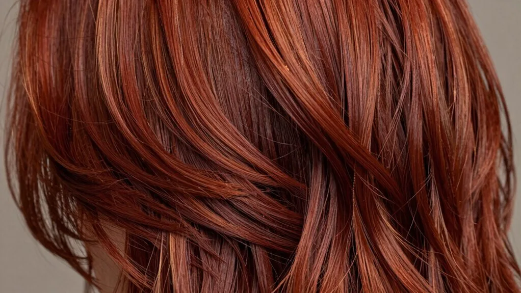 mahogany red brown vibrancy