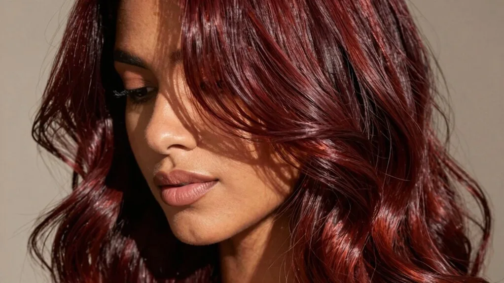 mahogany red hair color