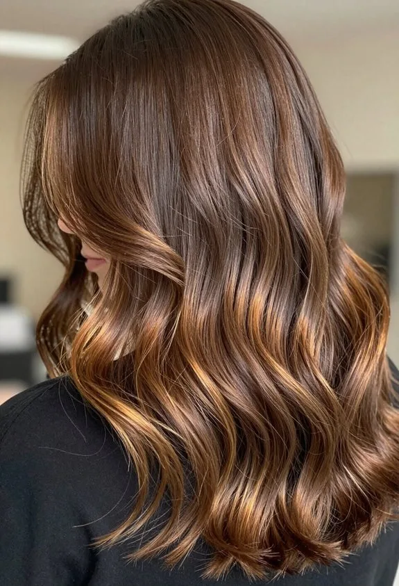 mocha honey lowlights technique