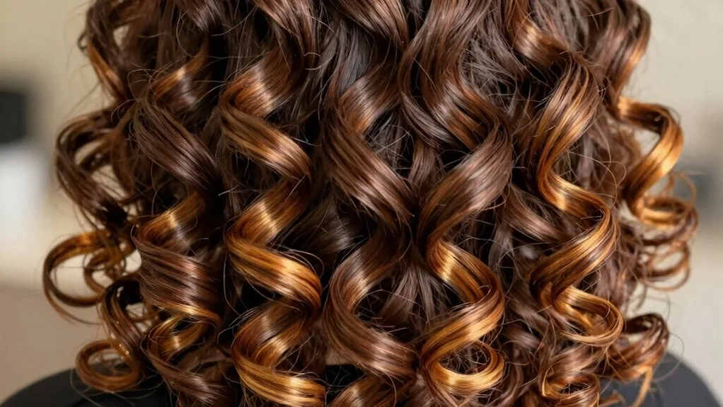 mocha with caramel highlights