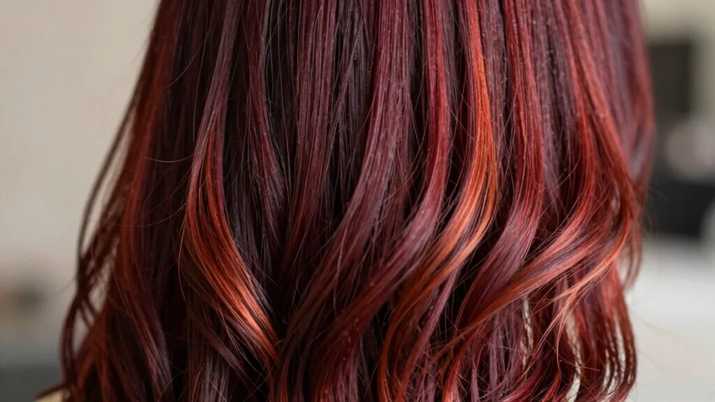 multi dimensional mahogany red depth